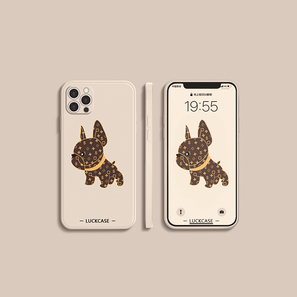 Ốp silcone dẻo iphone 6PLUS đến 12 PRO MAX - Bull dog mẫu mới siêu ngầu - Siêu thời trang
