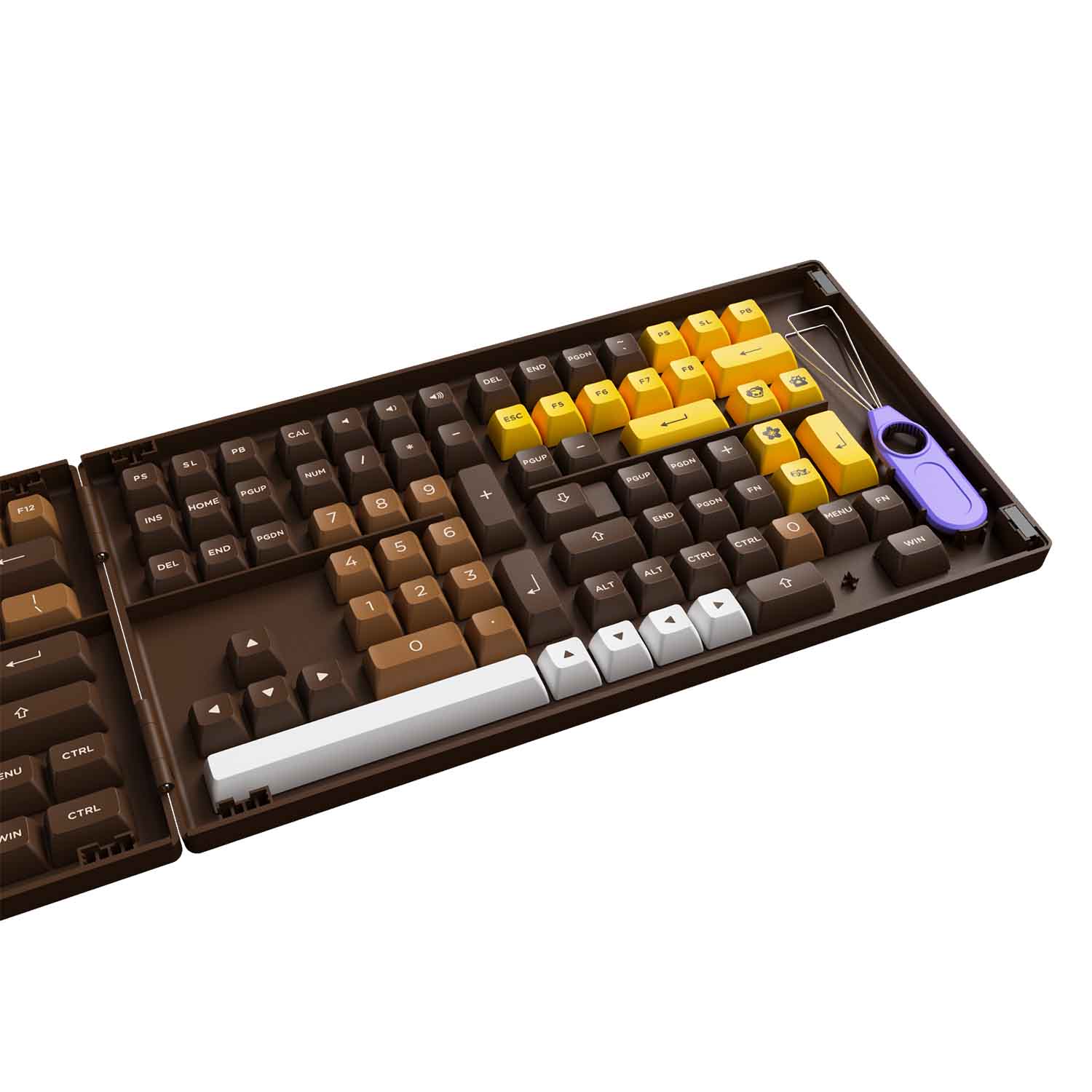 Bộ keycap AKKO Chocolate (PBT Double-Shot/ ASA profile/ 178 nút)
