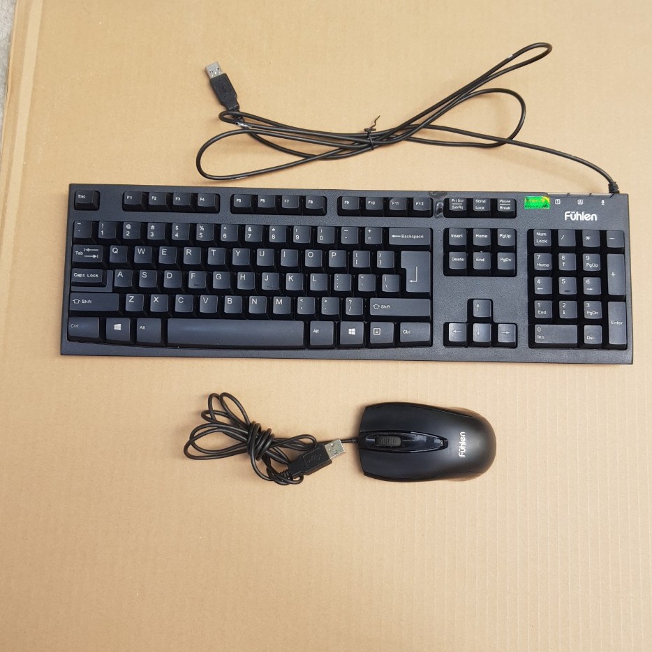 Combo Bộ Phím Chuột Logitech K120 + B100 có dây USB (Đen) - Chính hãng