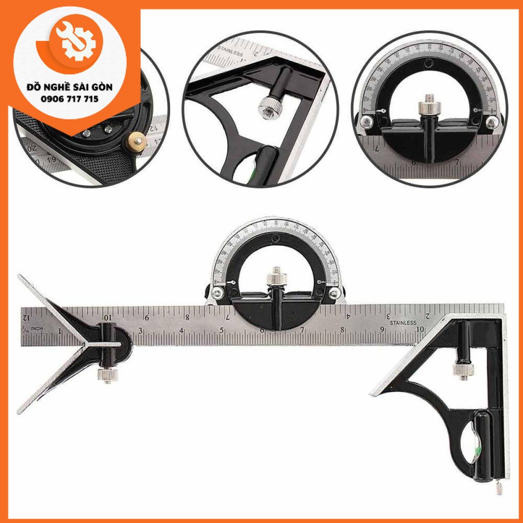 Thước ke góc vuông đa năng 30cm