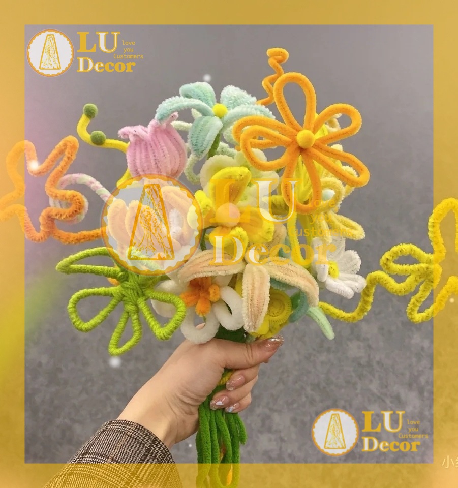 Bó kẽm nhung làm đồ handmade đồ chơi cho bé | LU Decor