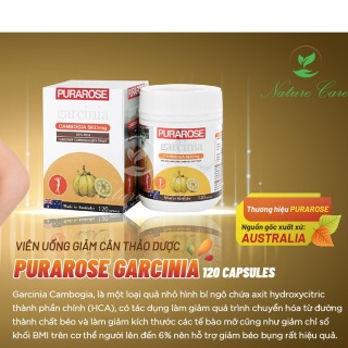 [hcm]combo viên uống giảm cân thảo dược purarose garcinia 120 capsules (2 hộp combo)[ hàng nhập khẩu từ úc - cam kết hoàn tiền 100% khi phát hiện hàng giả] 2