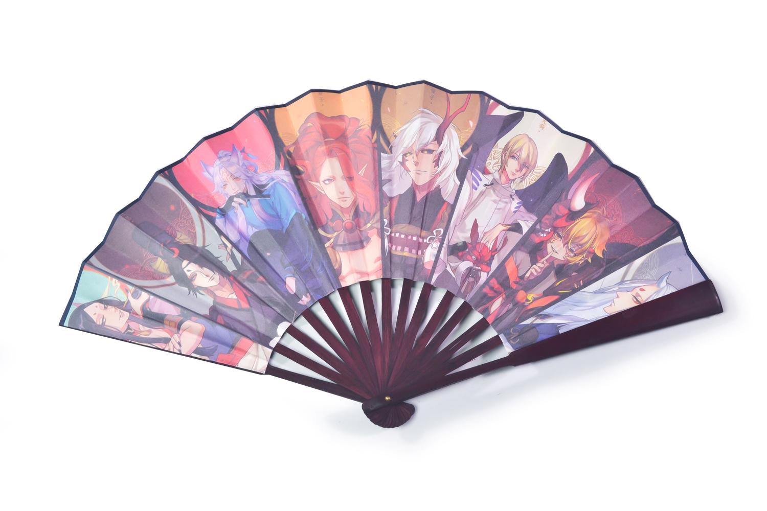 [Thanh lý giá gốc]Quạt xếp Anime - Onmyoji [PKA] [KS45]