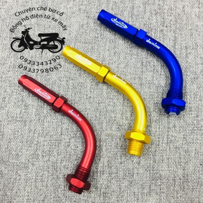 Ống Ga Đôi CNC Nhôm màu Domino gắn mọi loại xe máy,moto,pkl (nhiều màu)