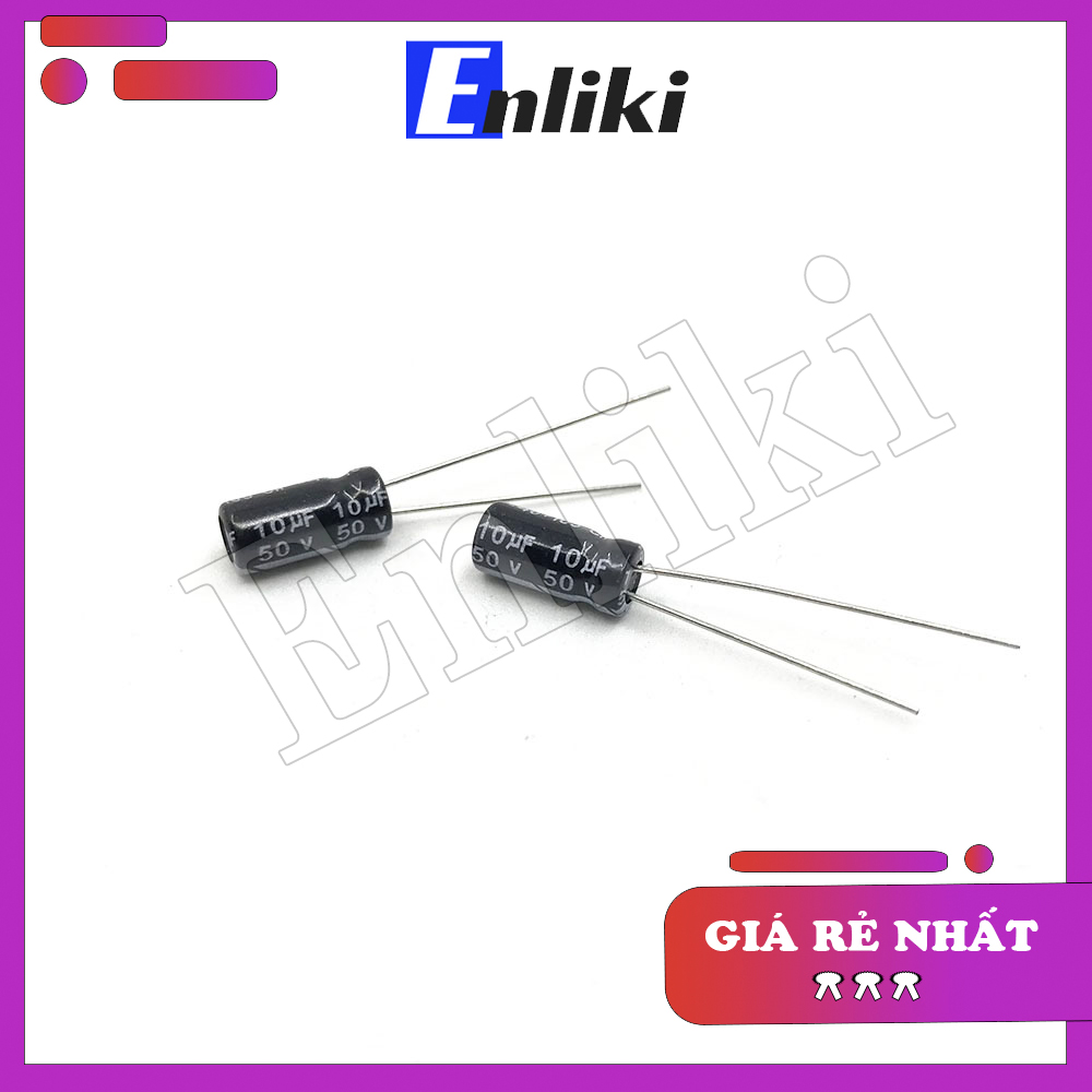 5 Chiếc Tụ 10uF 50V kích thước 5x11cm