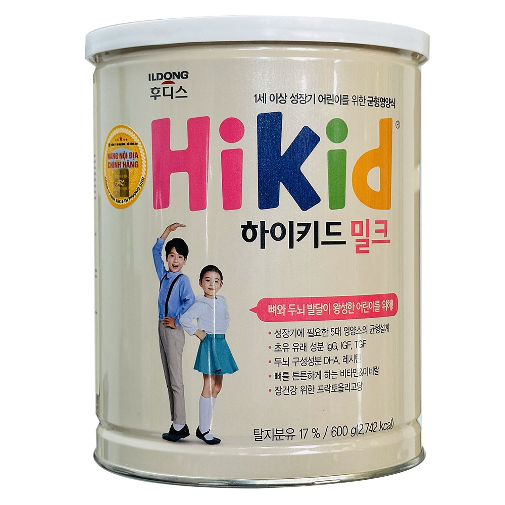 Sữa Hikid Vani Hàn Quốc Tăng Chiều Cao 600g