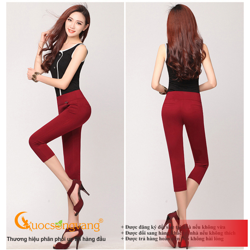 Quần lửng nữ quần legging lửng co giãn 4 chiều GLQ047 lửng