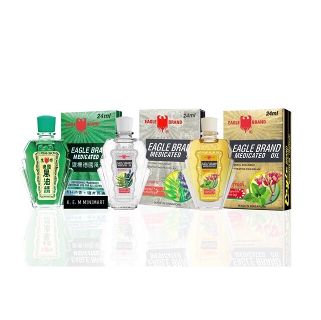 [HCM]ComBo 2 Chai Dầu Vàng Con Ó Eagle Brand 24ml