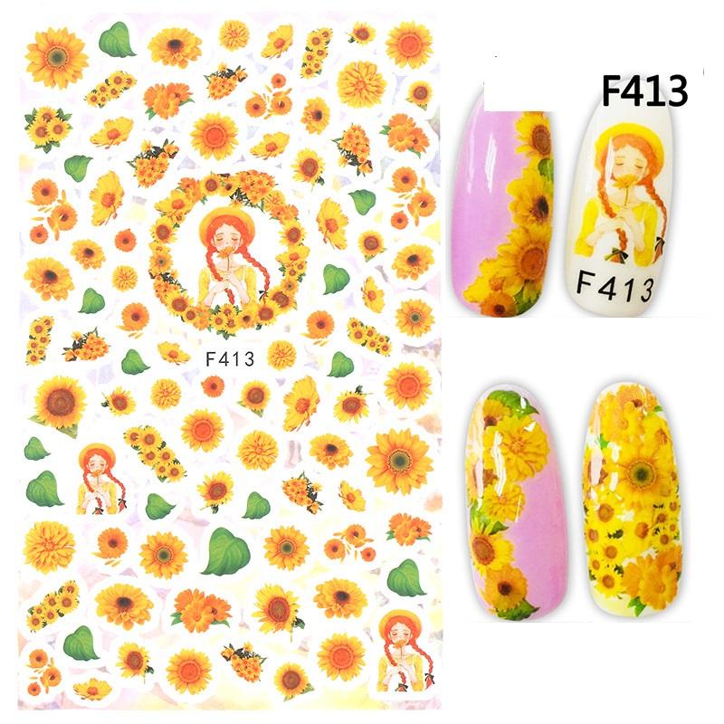Sticker 3d | trái cây chuối đủ đủ bơ | hình dán móng tay