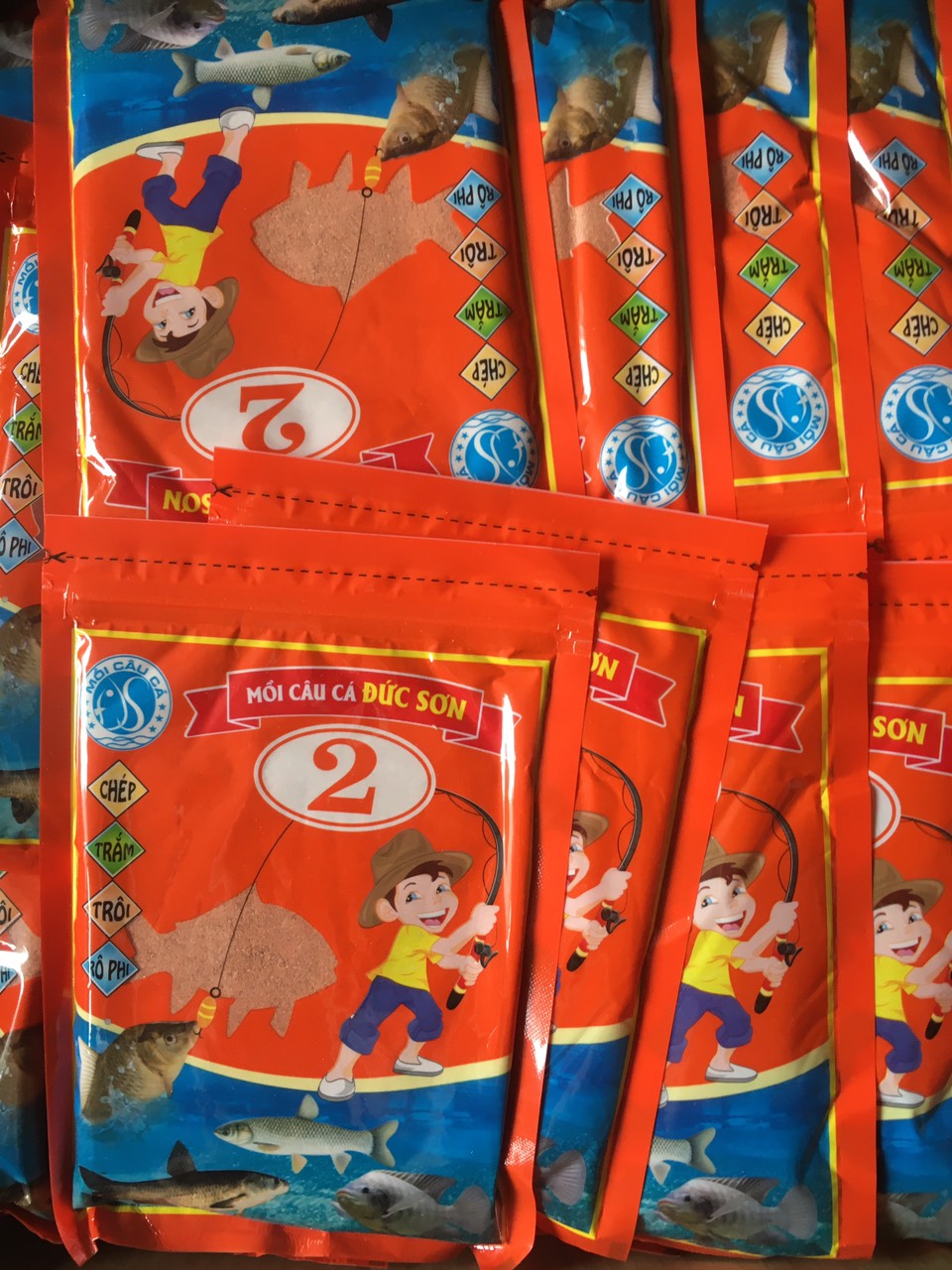 Mồi câu cá Đức Sơn 1, 2, 3, 4