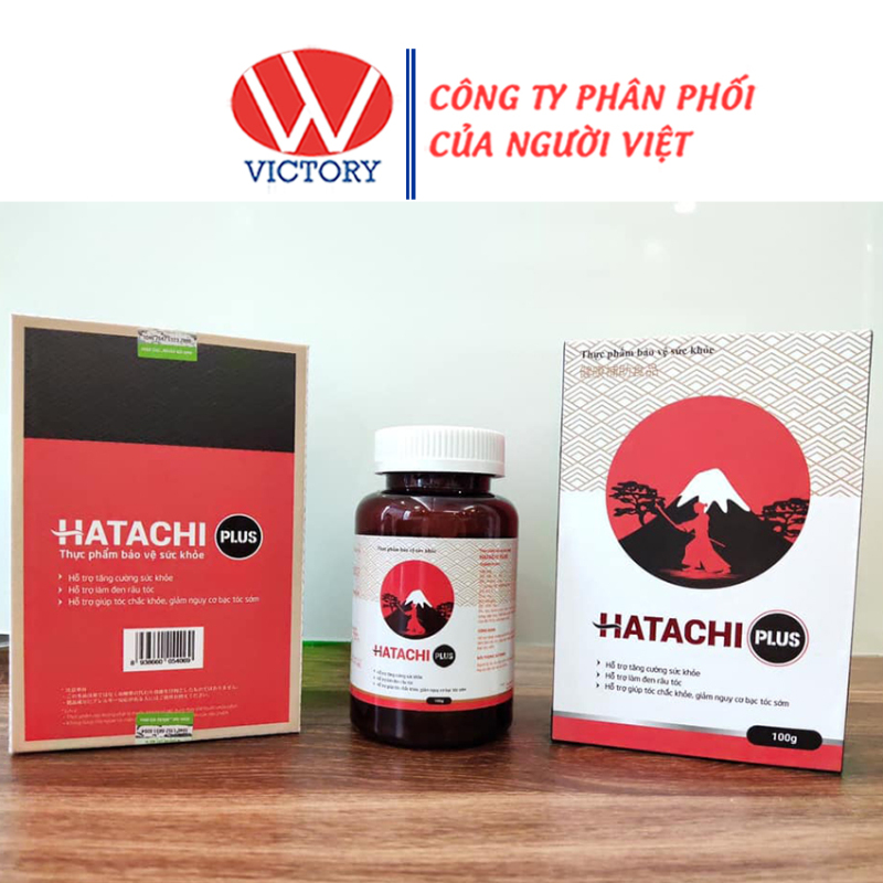 Hatachi Plus - Giúp giảm rụng tóc, làm đen râu tóc – VictoryPharmacy