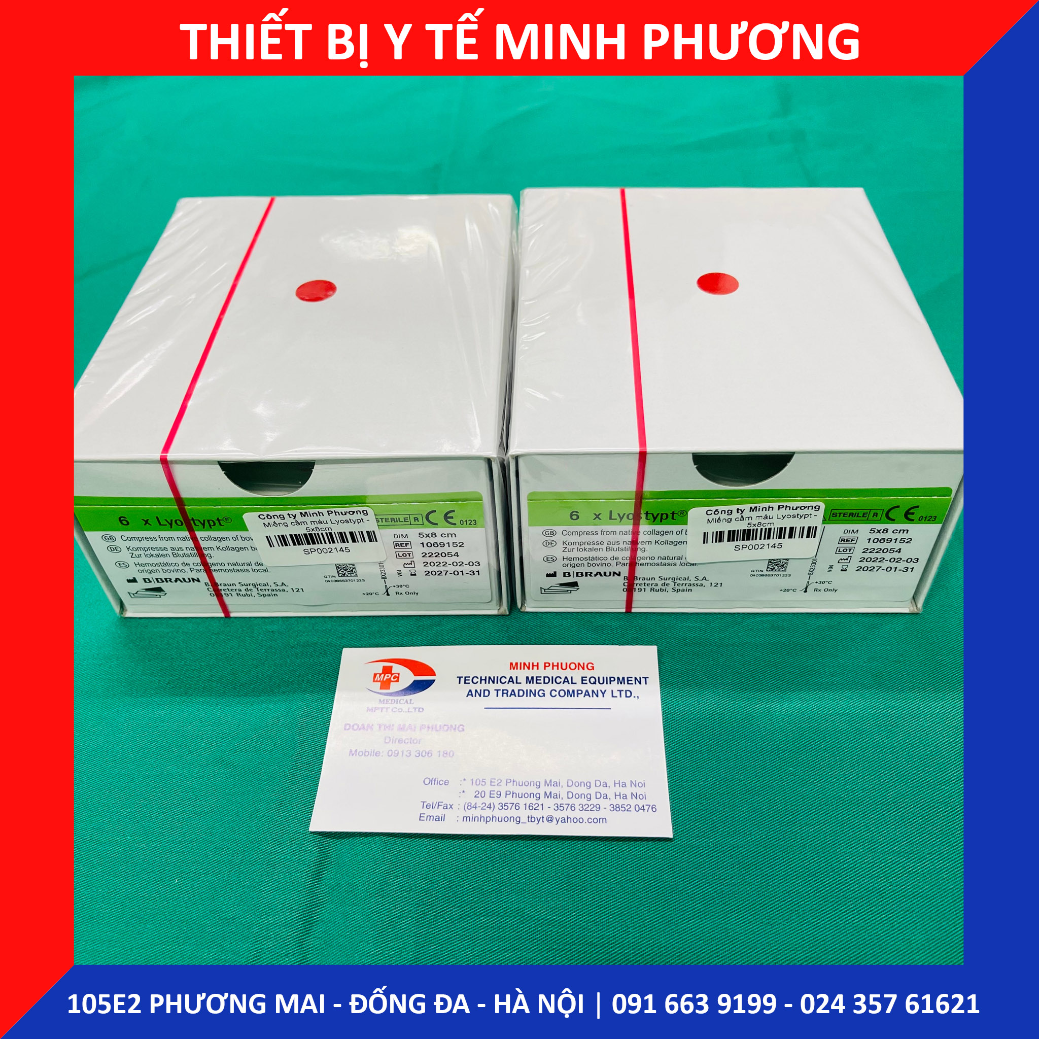Bông xốp cầm máu Lyostypt
