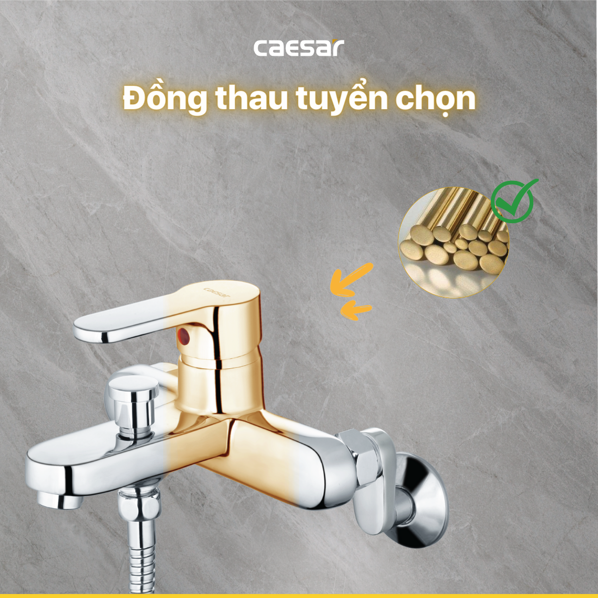 Vòi Sen Gạt Nóng Lạnh - S573C