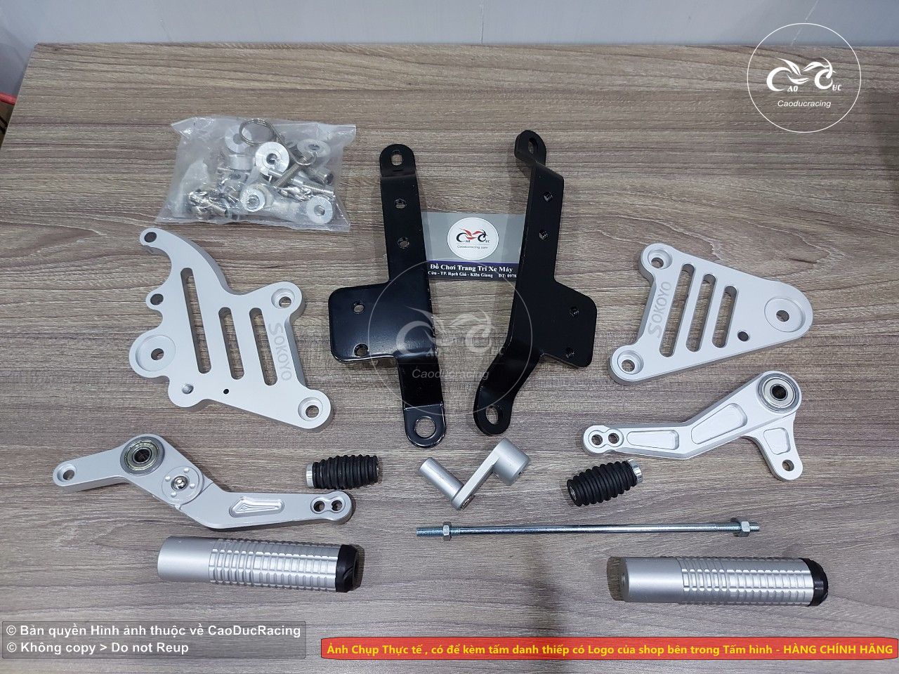 Số gãy Đơn EX150 SOKOYO lắp như không cần tháo gác chân người ngồi sau