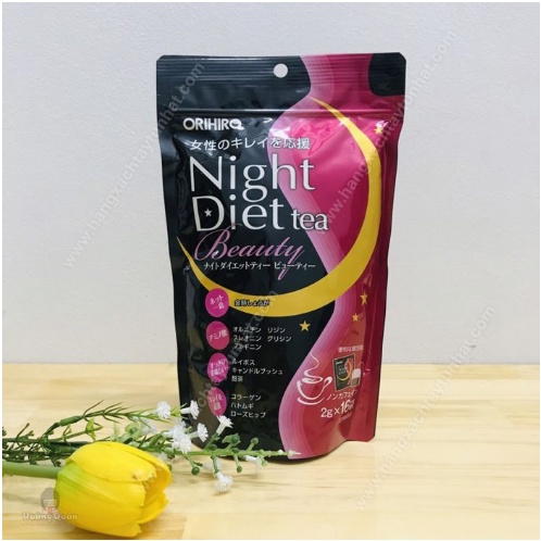 Trà Giảm Cân Night Diet Tea Orihiro - Nhật Bản (20 Gói/ 24 Gói/ Hồng Collagen)