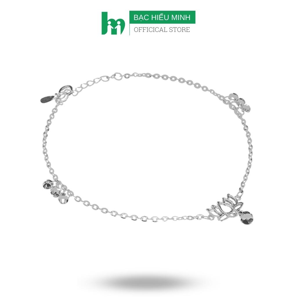 Lắc chân nữ - bông hoa sen - bạc hiểu minh lc231