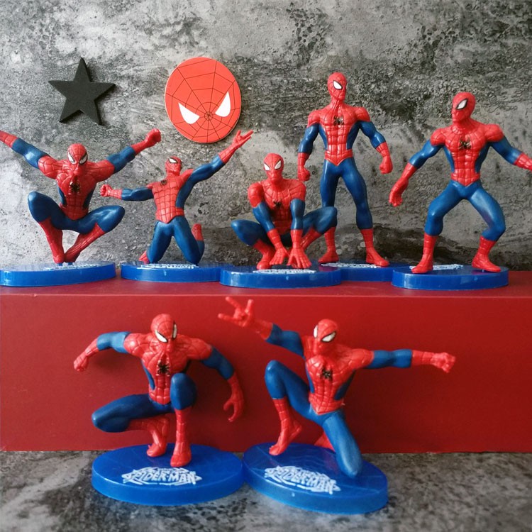 trang trí bánh người nhện spiderman