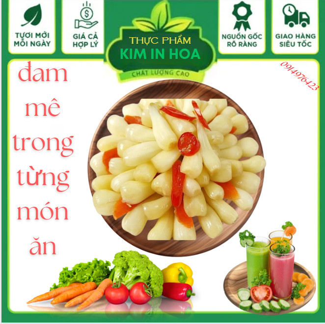 Củ Kiệu Muối Chua Ngọt Và Củ Kiệu Tươi
