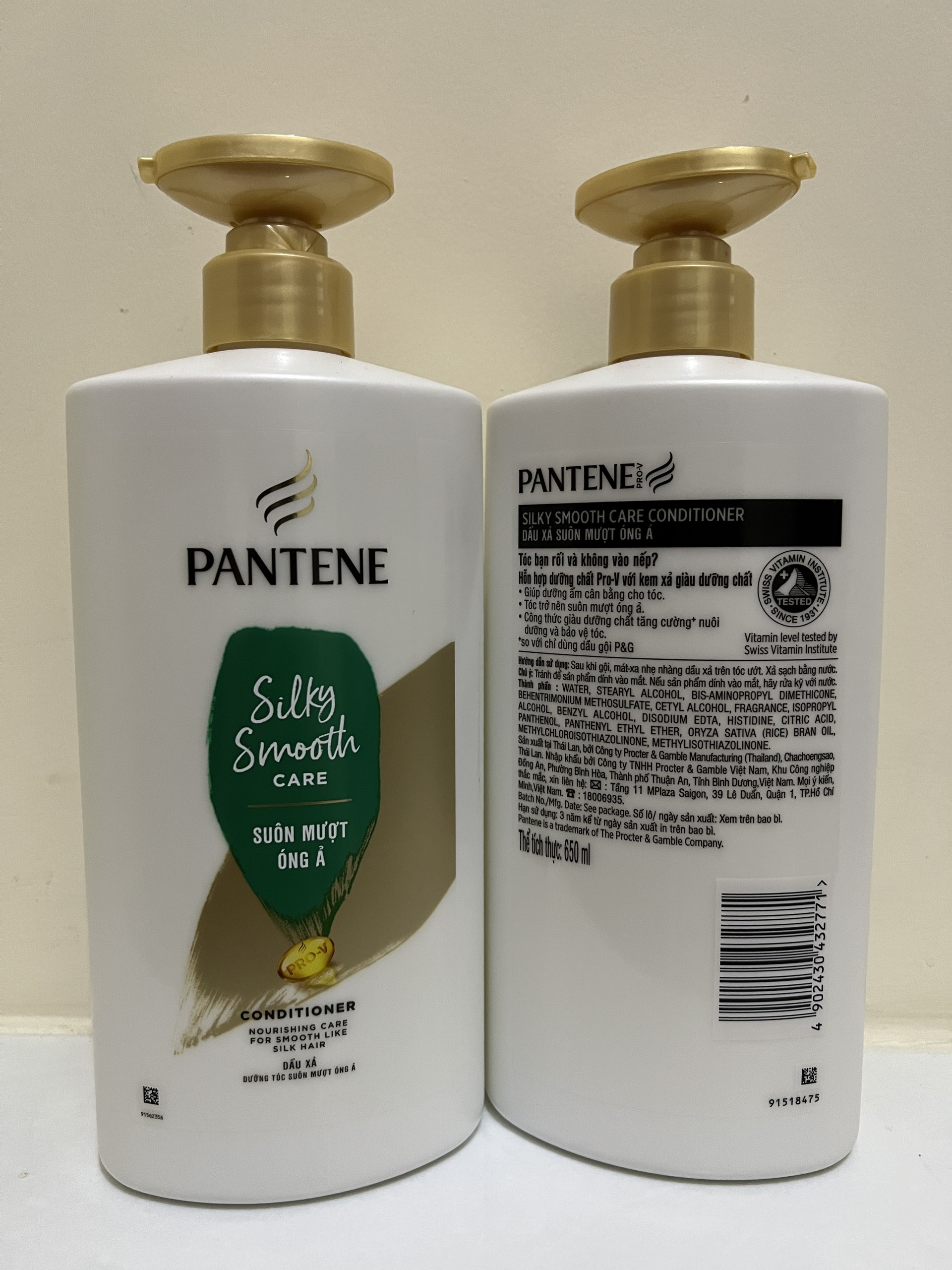 [HCM]Dầu Xả Pantene Suôn mượt Óng Ả Chai (650ML)
