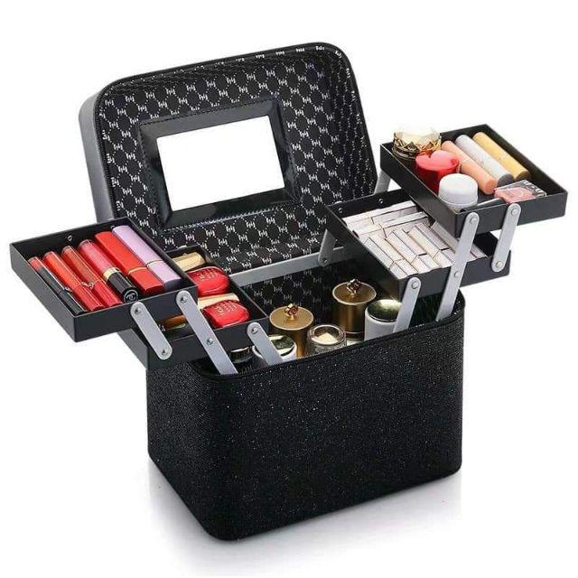cốp đựng đồ nối mi, trang điểm 4 tầng