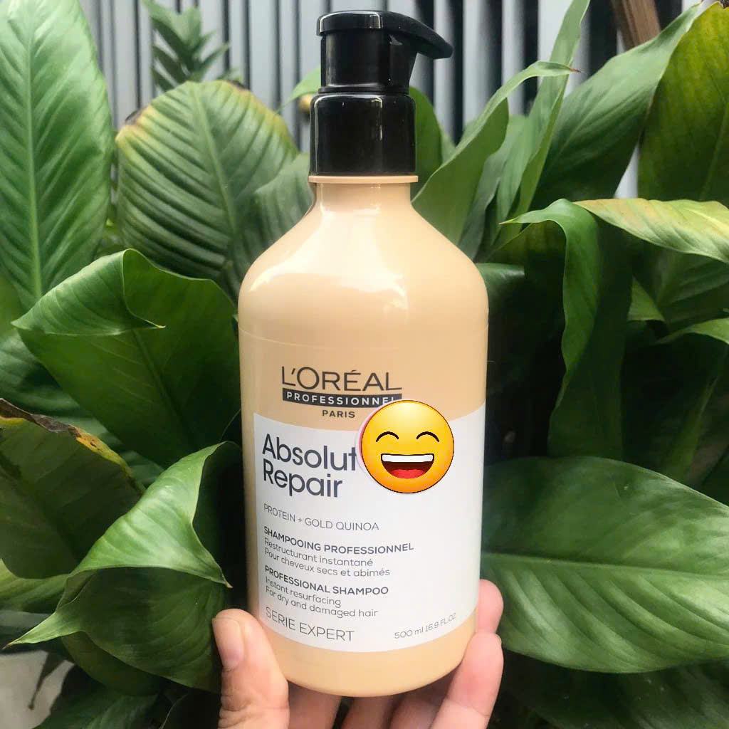 Dầu xả dưỡng L'oreal Absolut Repair Golden "vàng" phục hồi tóc hư tổn New 750ML - CHAI