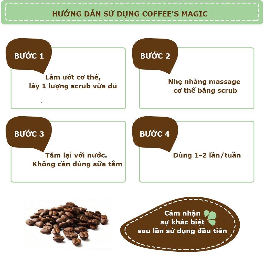 Coffee's Magic - Kem Tẩy Tế Bào Chết (Mỹ phẩm thiên nhiên C'Choi)