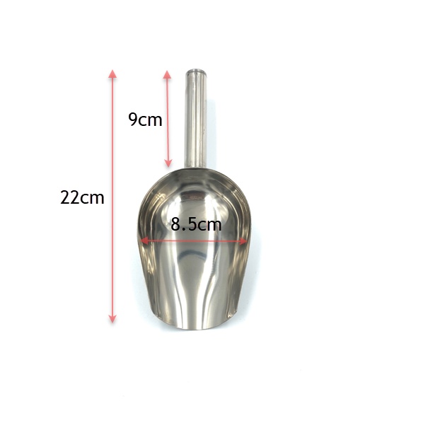 Vá Xúc Đá Inox - Muỗng Xúc Đá Inox