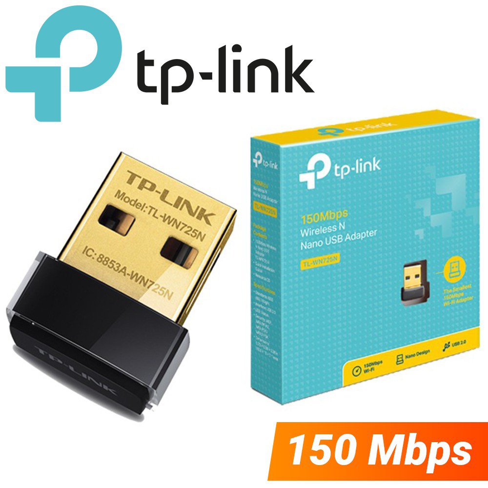 Bộ thu sóng wifi tp-link 725n mini 150mbps - hàng chính hãng / usb thu sóng wifi chuẩn n tp-link tl-wn725n