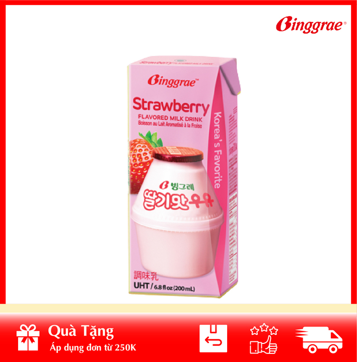 Sữa Dâu Binggrae 1 hộp