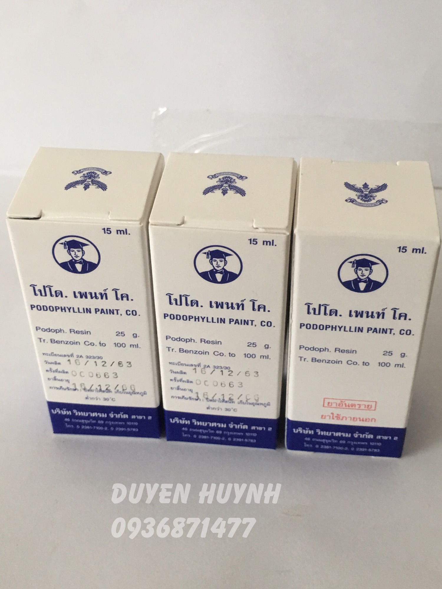 [HCM]Podophyllin 25% thái lan chai 15ml