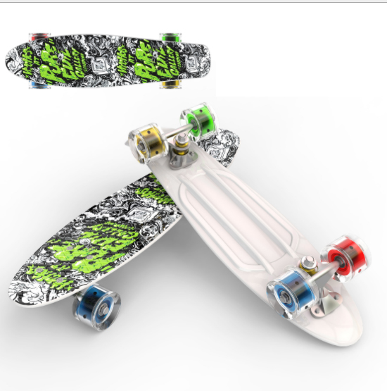 Ván trượt trẻ em penny skateboard bánh có đèn