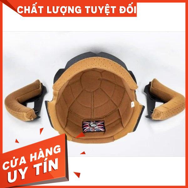 Mũ bảo hiểm 3/4 Bulldog Perro 4U tặng kèm chóa chống trộm