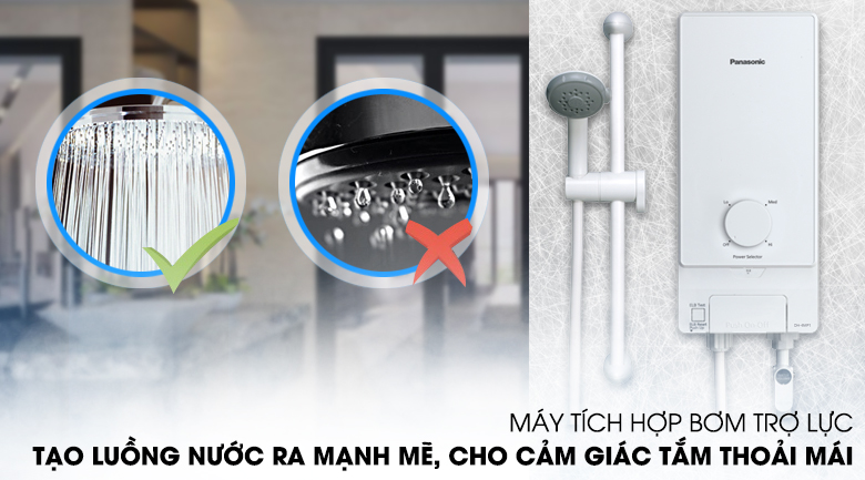 Máy nước nóng Panasonic DH-4MP1VW (Trắng) ( DH 4MP 1VW / DH4MP1VW / DH-4MP )