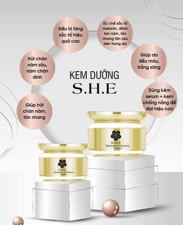 Kem ức chế Nám da mặt S.H.E