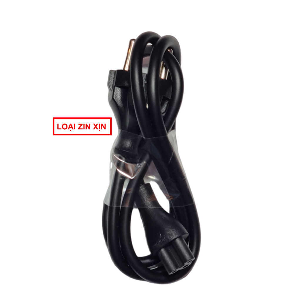 Cáp dây nguồn cho các loại sạc laptop - chân tròn 2 chấu - chịu tải từ 45w - 180w - hàng zin new seal