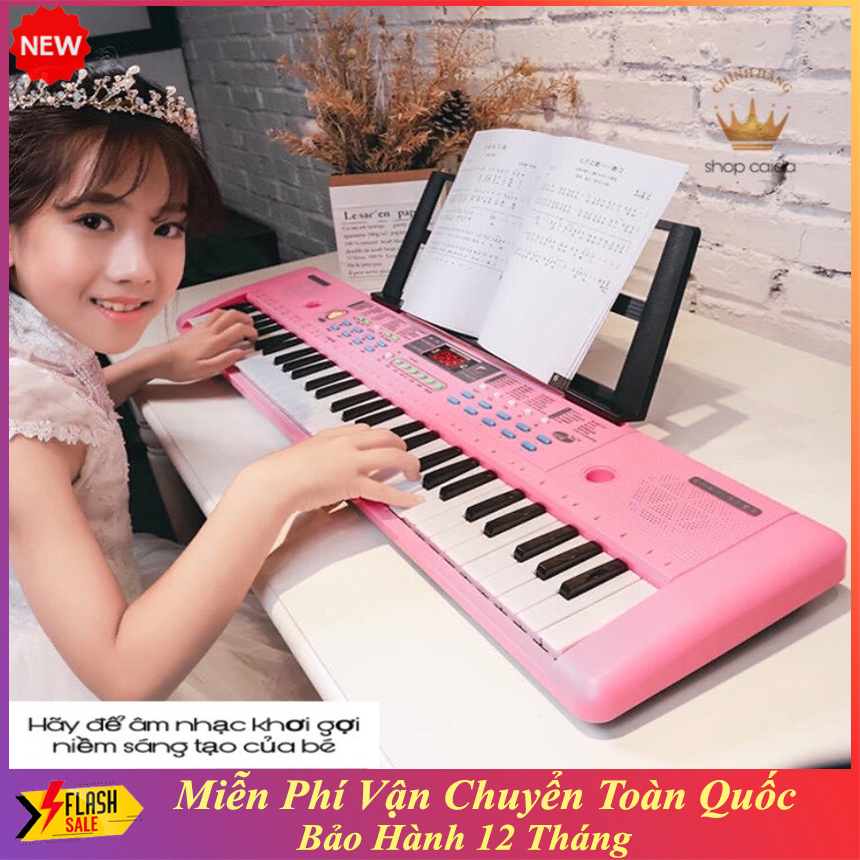 Đàn Piano Organ 61 Phím Tặng Mic-Đàn 61 Phím Cho Bé Tự Học Tại Nhà