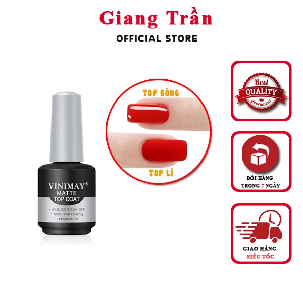 Top lì tạo độ nhám lì cho móng sang chảnh