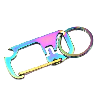 Carabiner Fishing Keychain with 4cm Ruler Snap Clip Lock Buckle Hook thumbnail