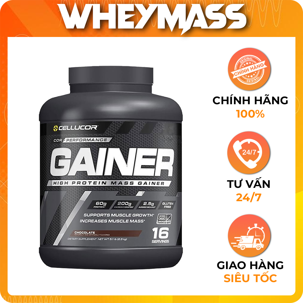 HCMThực Phẩm Bổ Sung Hỗ Trợ Tăng Cân Tăng Cơ Bắp Cellucor Mass Gainer 5lbs