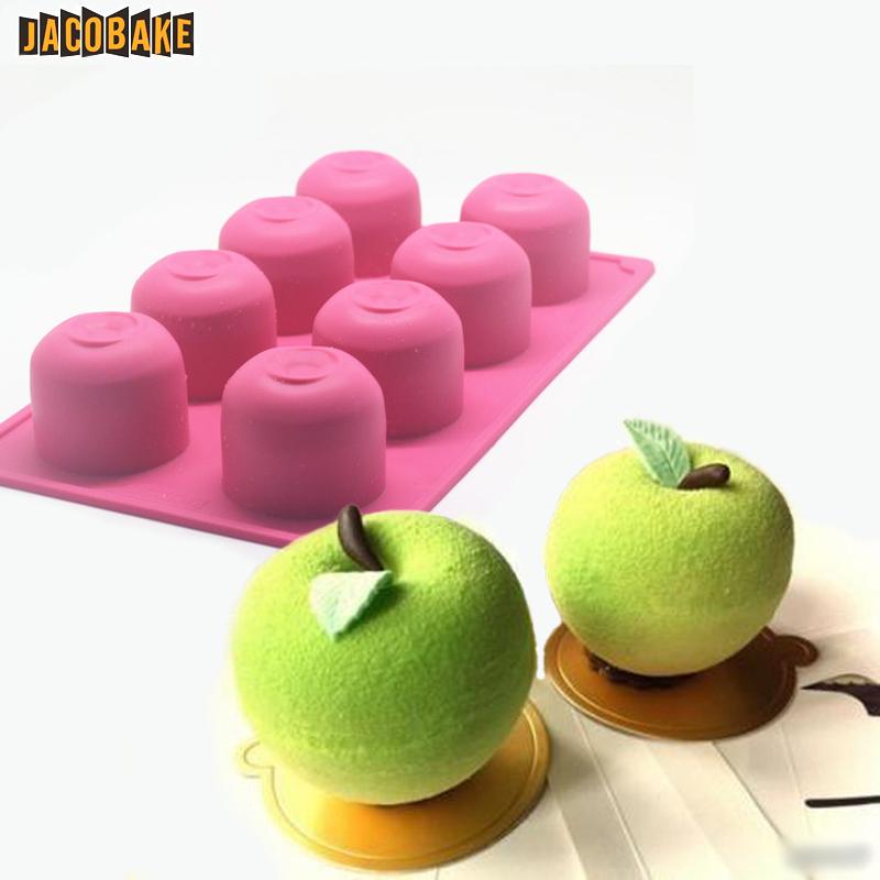 Jacobake Apple Hoa Quả Tạo Hình Bánh Mousse Bánh Bộ Tạo Khuôn Hình Kiểu Pháp West Point Silicone Bộ Tạo Khuôn Hình Bánh Pudding Jelly