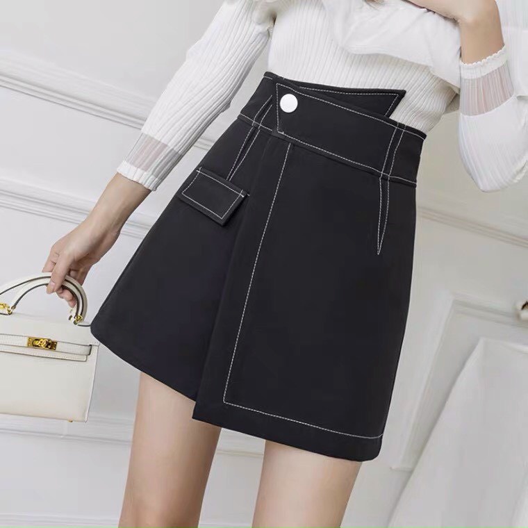 Quần giả váy, Chân Váy Lưng Cao Viền Chỉ chuẩn ôm Body