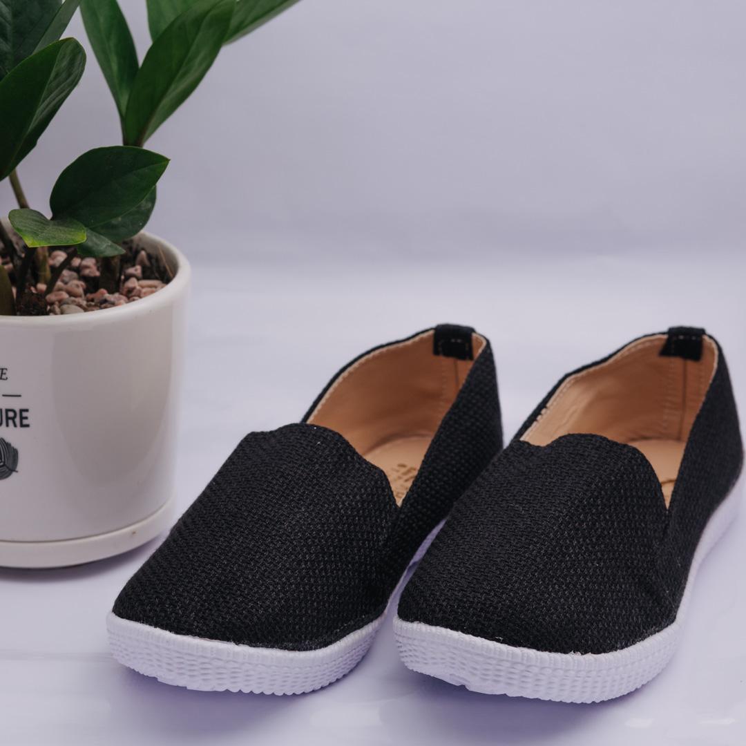 Giày lười bố nữ trơn