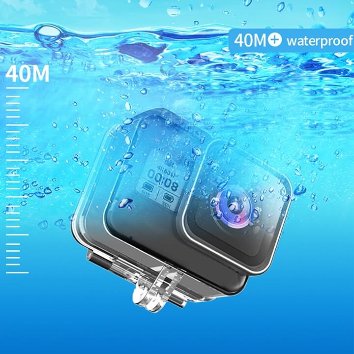Case chống nước gopro 8 chống nước cao cấp lên tới 45m