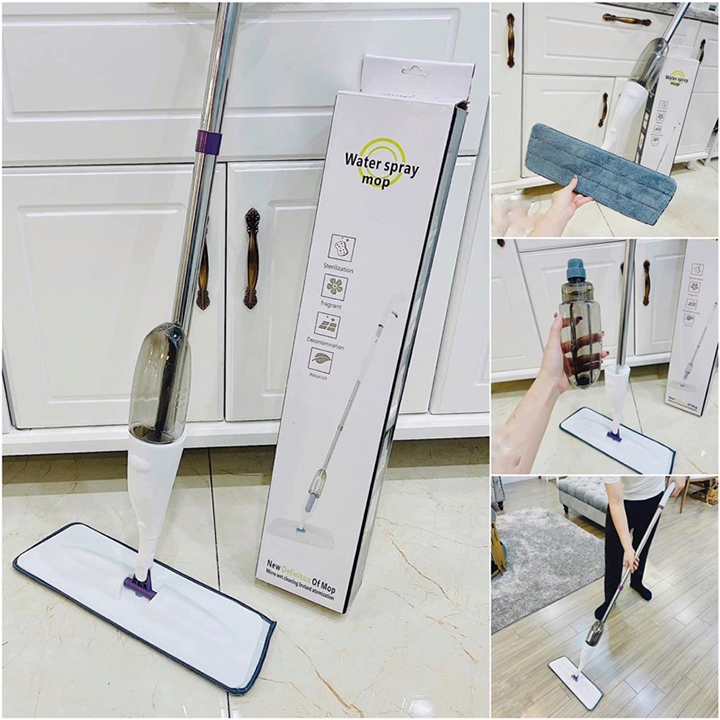 Cây lau nhà kèm bình phun nước đa năng