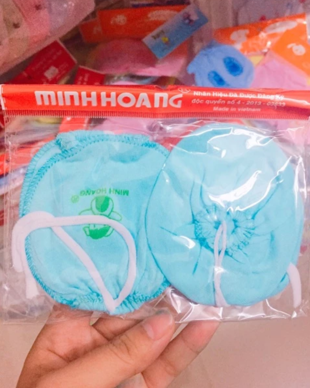 Bao tay chân cột dây chất cotton (1 đôi tay +1 đôi chân)