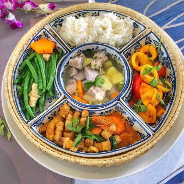 Khay sứ mây tre đan Bát Tràng - Khay đựng mứt ,bánh kẹo tết - Hàng sứ Bát Tràng