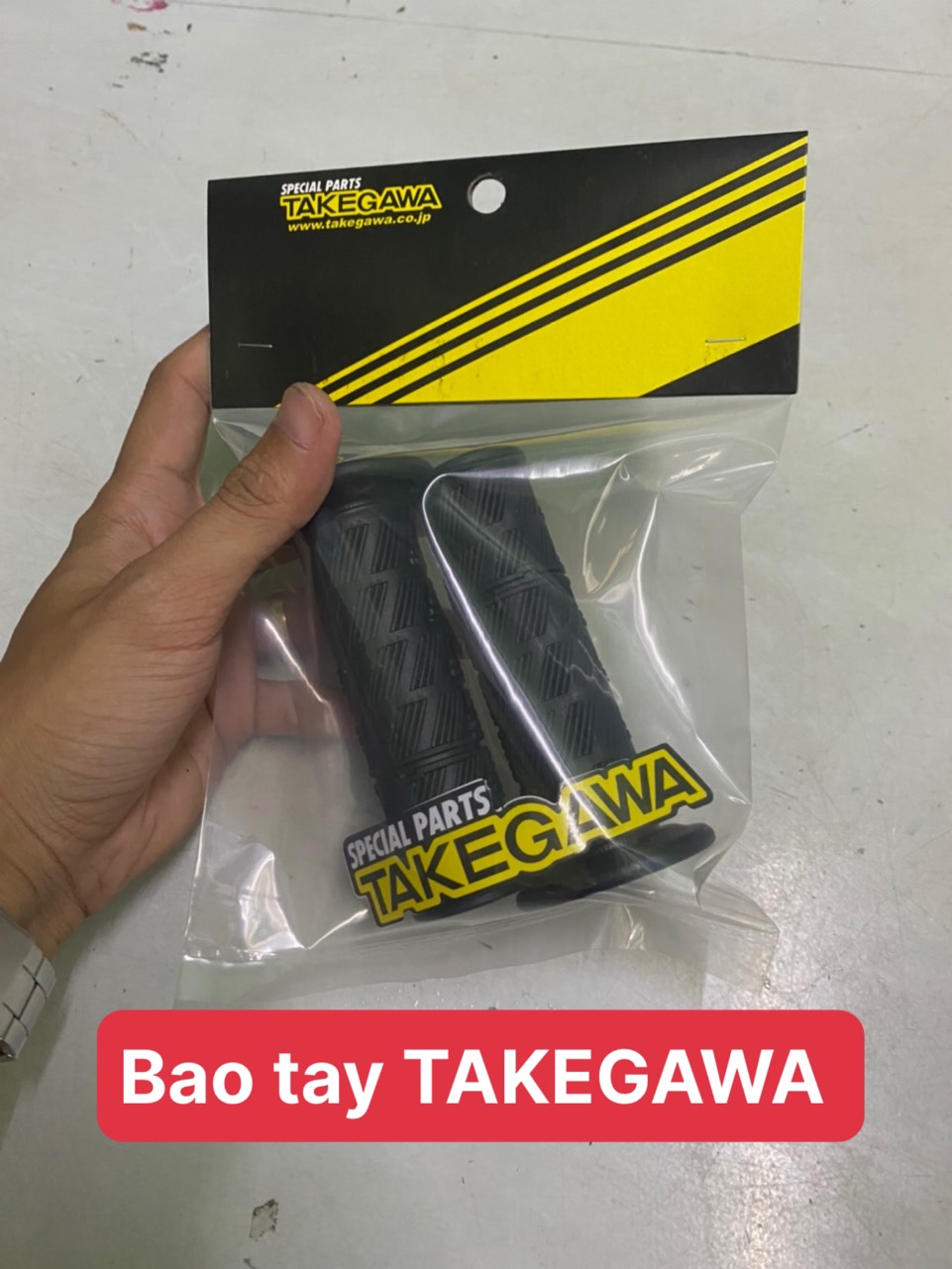 [Ảnh thật] Bao Tay TAKEGAWA siêu mềm 1 cặp lắp cho xe máy