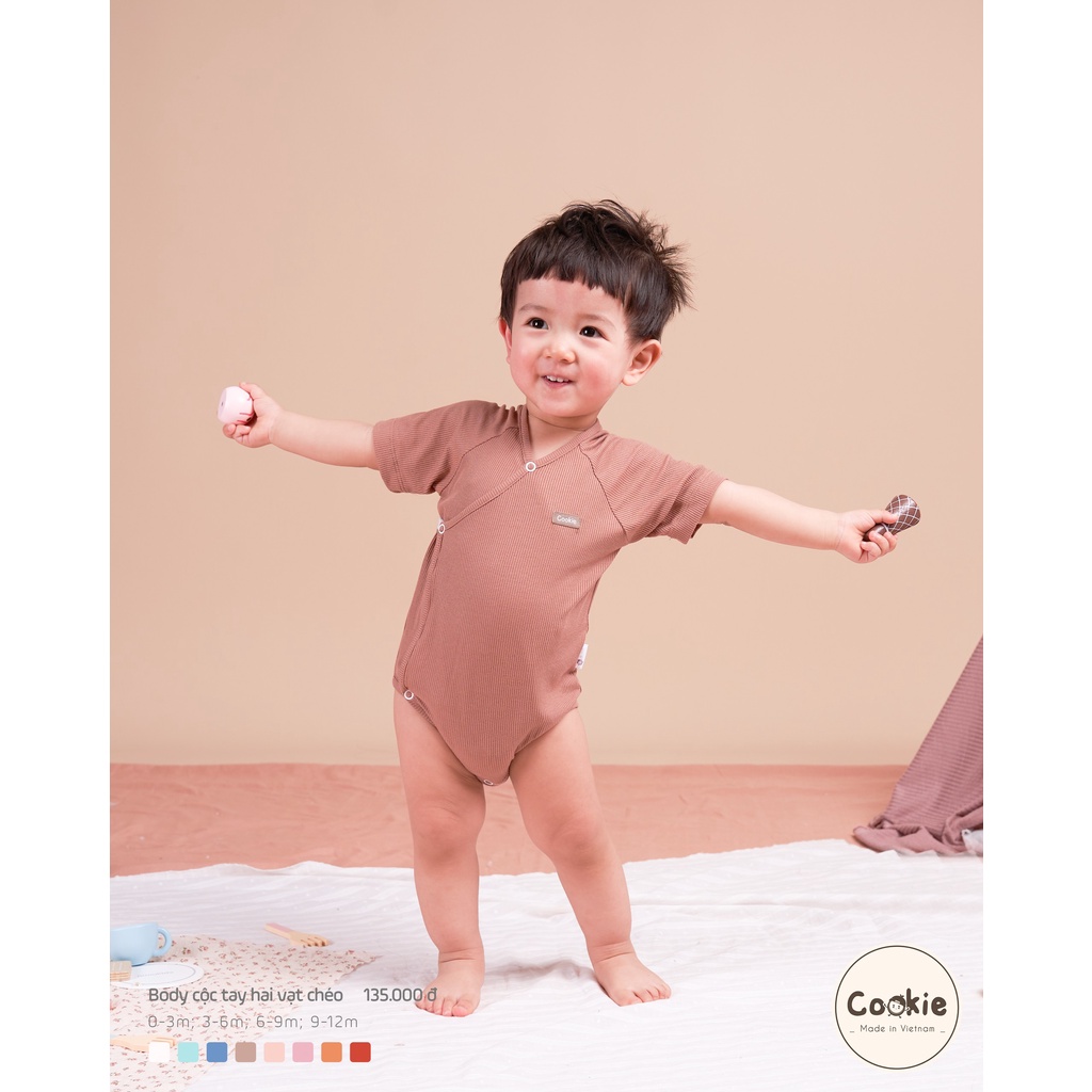 Body cộc tay hai vạt chéo Cookie