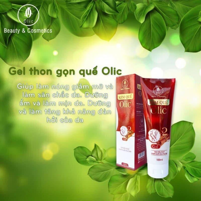 Gel tan mỡ Olic (gel kem quế olic)