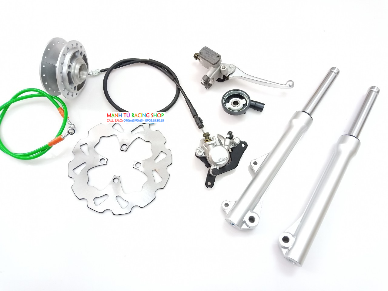 bộ đĩa trước xe wave S110 - PhuTungVip